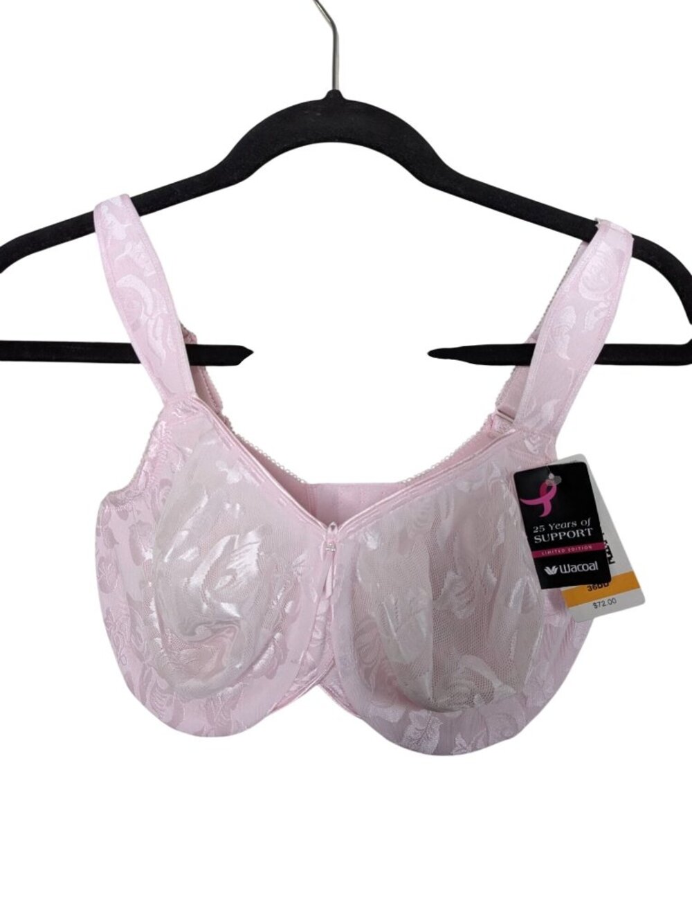 Wacoal Awareness Full Figure Underwire Bra 85567 Cradle Pink 36DD